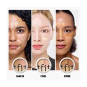 TFIT Cover Up Pro Concealer – палитрите Warm, Cool и Dark нанесени върху различни тонове кожа