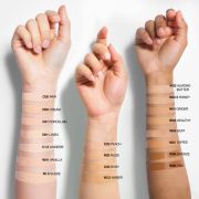 TFIT Radiance Fit Serum Foundation – всички нюанси нанесени върху ръка, от най-светъл до най-тъмен