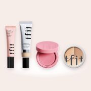TFIT комплект Цялото лице – Delicate Silk Veil праймър, Radiance Fit серумен фон дьо тен, Fluffy Velvet руж и Cover Up Pro палитра коректори
